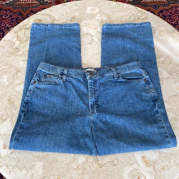 Lee Relaxed Straight Leg Jeans 16 Short - Picture 3 of 15